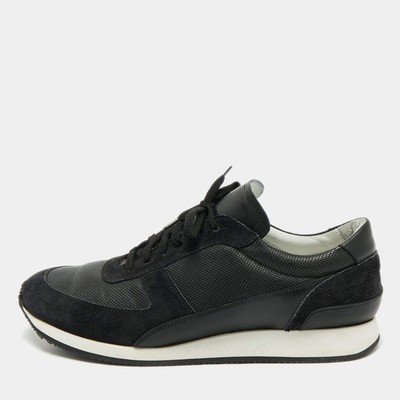 Common Projects Sneaker schwarz Leder und Wildleder Schnürschuhe Größe 43