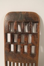 Alter gebrauchter Kamm Akan IN23 19cm old comb peigne nice Patina Afrozip