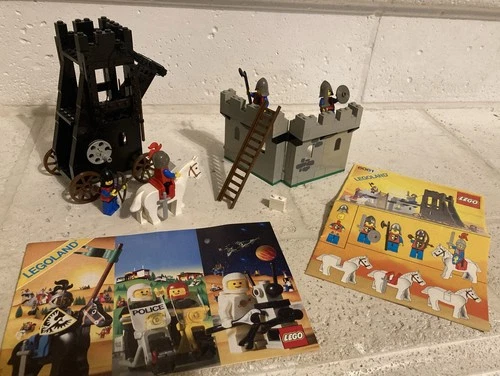 LEGO Castle Siege Tower 6061 100% w/Instructions 1985 Brochure - See Description