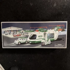 2001 Hess Helicopter with Motorcycle and Cruiser NEW IN BOX [S5826]