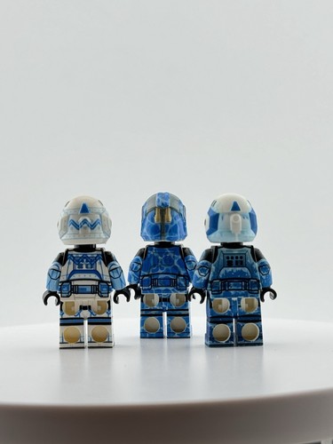 AV Figures Lego Star Wars AV Fig Frost Comm/Jet Troopers *RARE* Custom Figure 3x - Picture 5 of 6