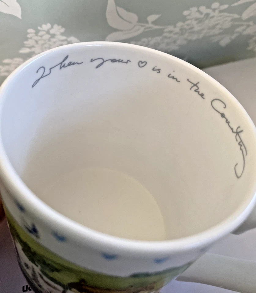 Country Living Mug By Sophie Allport Cow Sheep Chicken Design Fine Bone China VG - Image 3 of 4