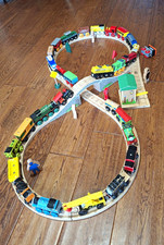 Thomas Friends Wooden Train Track Lot w/ Trains Bridge Station Brio Compatible