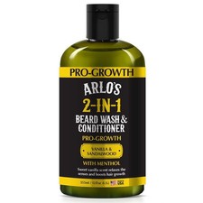 Pro-Growth 2-in1 Beard Wash and Conditioner Vanilla Sandalwood with Menthol 12oz