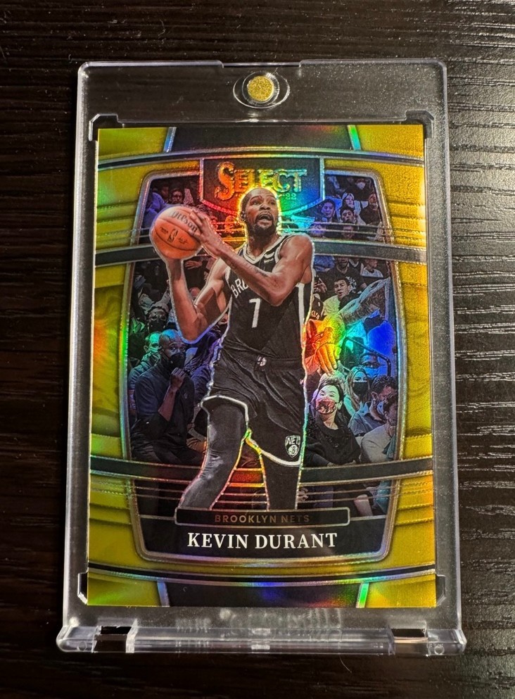KEVIN DURANT GOLD /10 2021-22 SELECT CONCOURSE SP SSP CASE HIT RARE