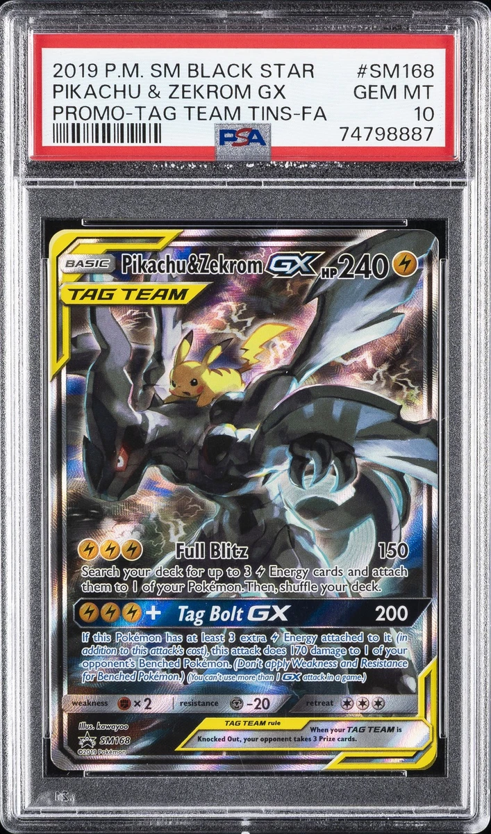 Pikachu & Zekrom GX SM168 Sm for sale | eBay