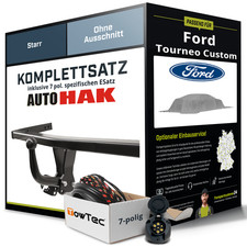 Für FORD Tourneo Custom V710, NXN Anhängerkupplung starr +eSatz 7pol 23- NEU