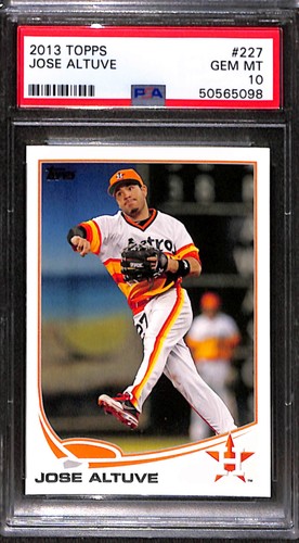 2013 TOPPS #227 JOSE ALTUVE PSA 10 GEM-MT 50565098 