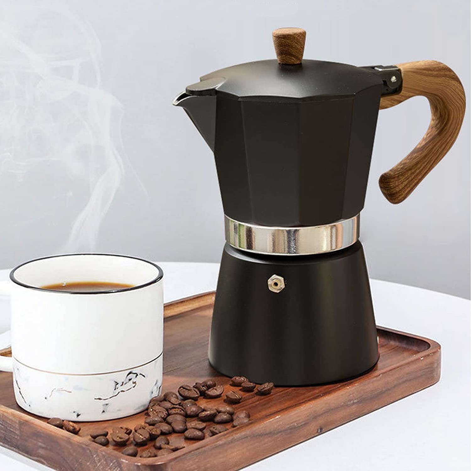 Italian Coffee Maker Coffee Pot 6 Cup/10 Oz...