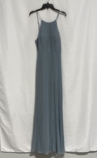 Jenny Yoo Collection Women's Blue A-Line Bridesmaid Maxi Dress Size 10