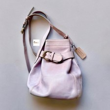 Vintage Coach Lavender Purple Belted Pouch Crossbody Bag 4156 USA