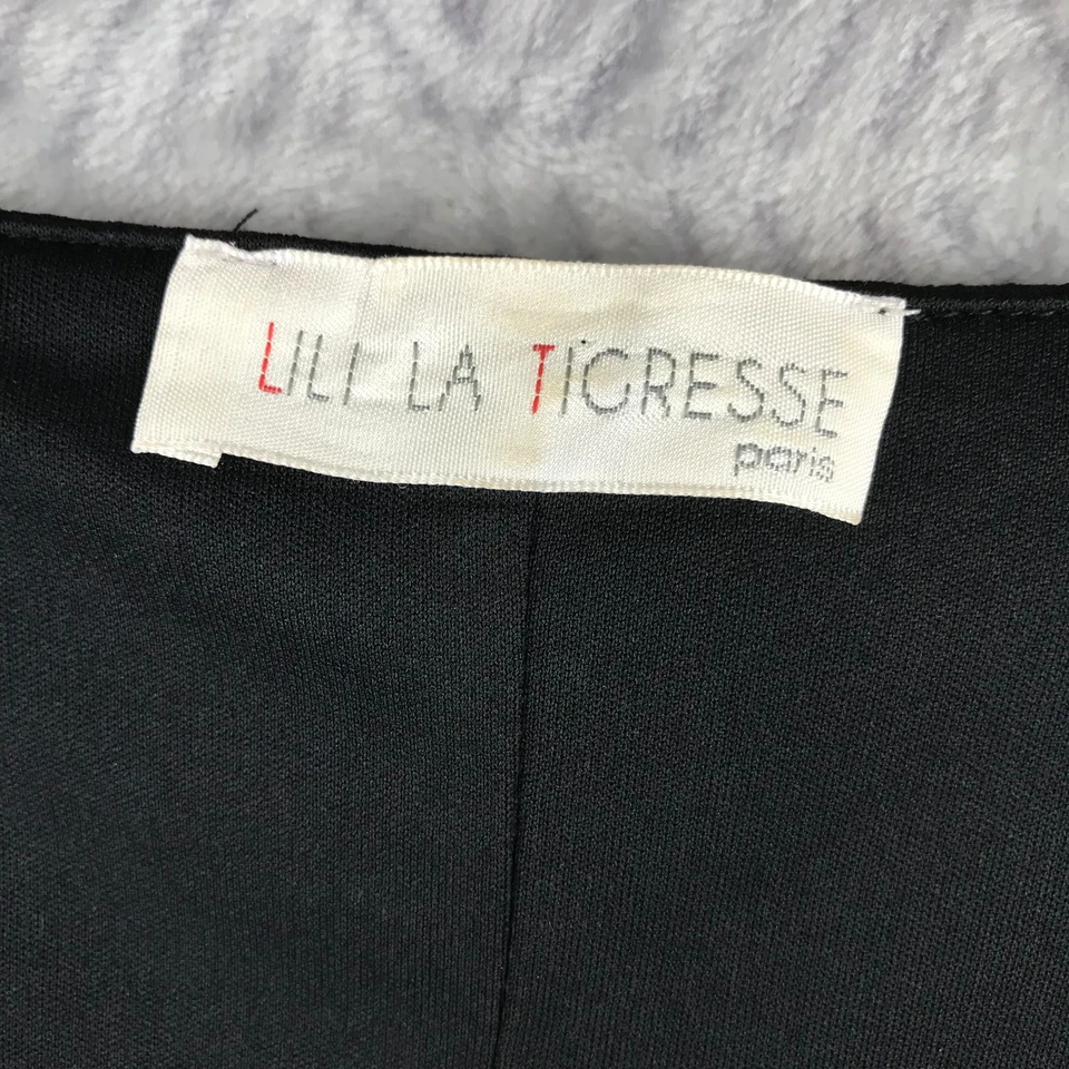 Lili La Tigresse Robe L Skater Femme Noir Rose Laçage Avant Mini Sans Manches - Photo 2/4