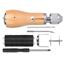 New Sewing Awl Tools Kit Leather Sail & Canvas Repair DIY Handmade Accessories E