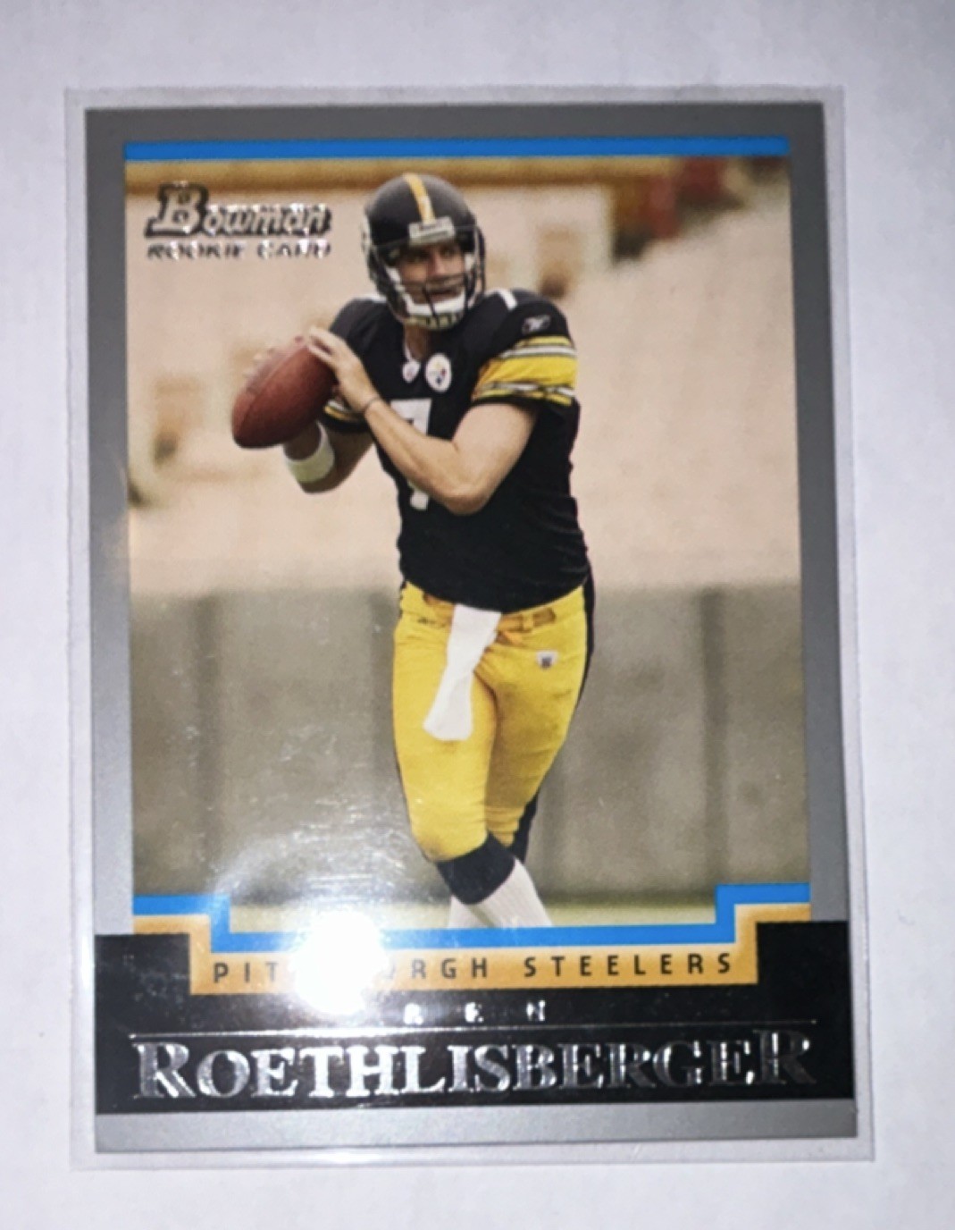 Bowman 2004 Ben Roethlisberger Pittsburgh Steelers #114 Rookie NFL Card