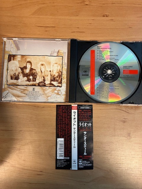 CDRIOT - THUNDER STEEL / CBS SONY JAPAN 1988 / OBI HEAVY METAL