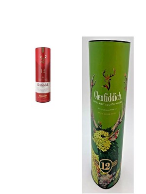 2 NEW GLENFIDDICH WHISKEY BOX CONTAINER BARWARE MAN CAVES SPECIAL EDITION 12