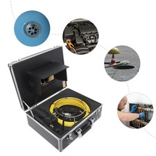 50M 7' TFT LCD Sewer Pipe Pipeline Drain Video Camera DVR Inspection CCTV C BGS