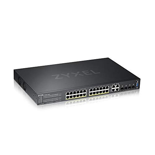 ZYXEL 24-port GbE L2 PoE Switch with GbE Uplink (gs2220-28hp) (gs222028hp) - Picture 1 of 5
