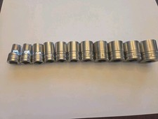 Snap On Tools TW Series 11 Piece SAE Shallow 6 Point Socket Set 7/16