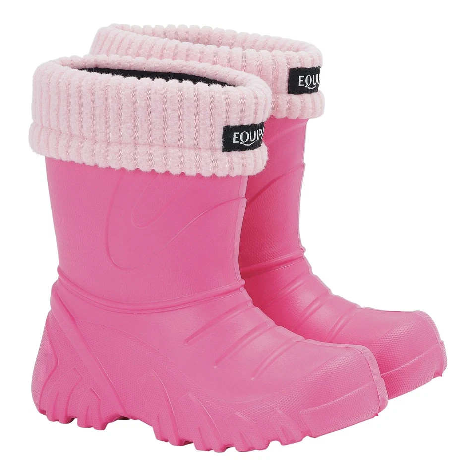 Equipage New Panda Kinderstiefel zum Reiten Pink Reitstiefel Gummistiefel Stall