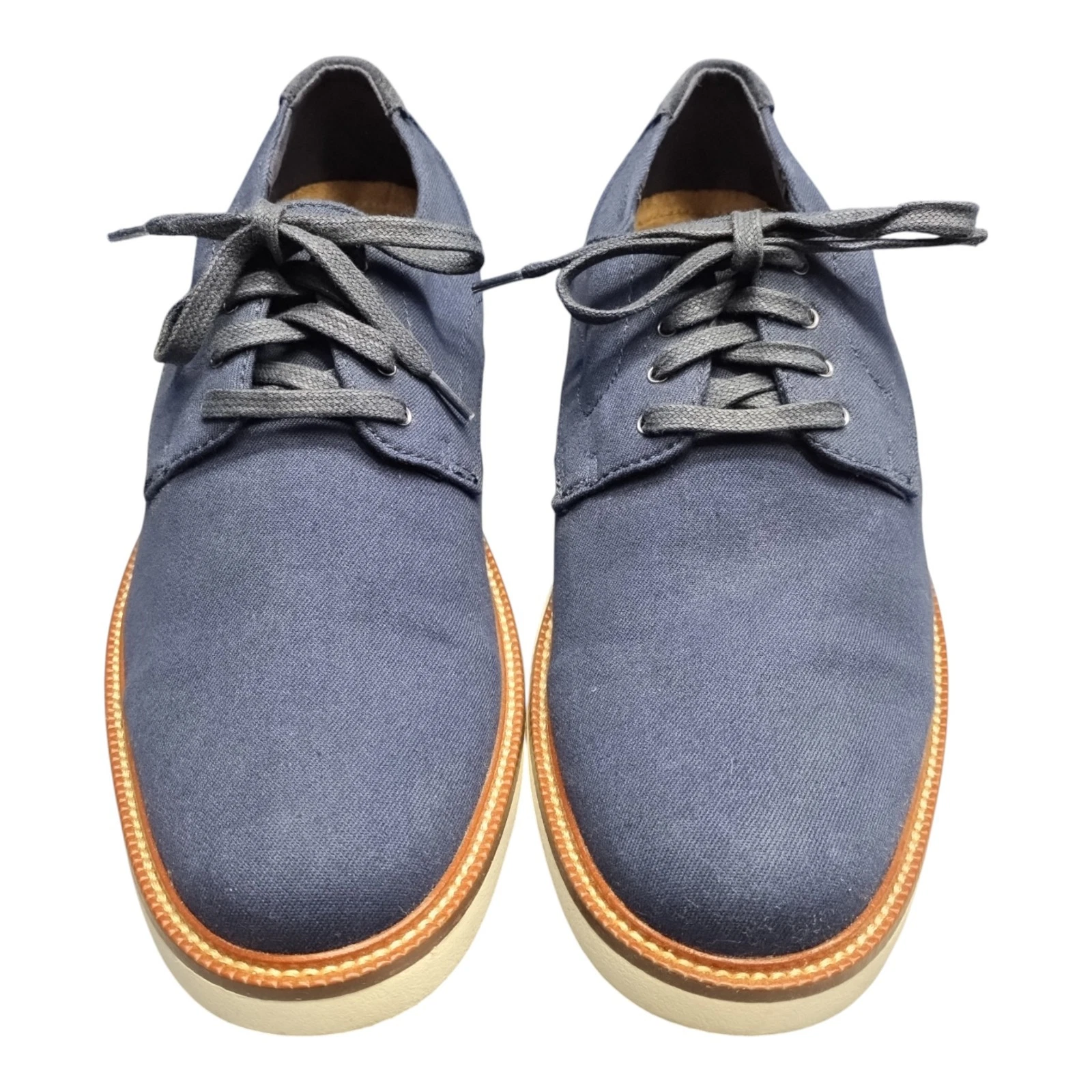 G.H. Bass & Co. Oxford Shoes Mens US 8.5M Multi Upper Fabric Almond Toe Lace Up