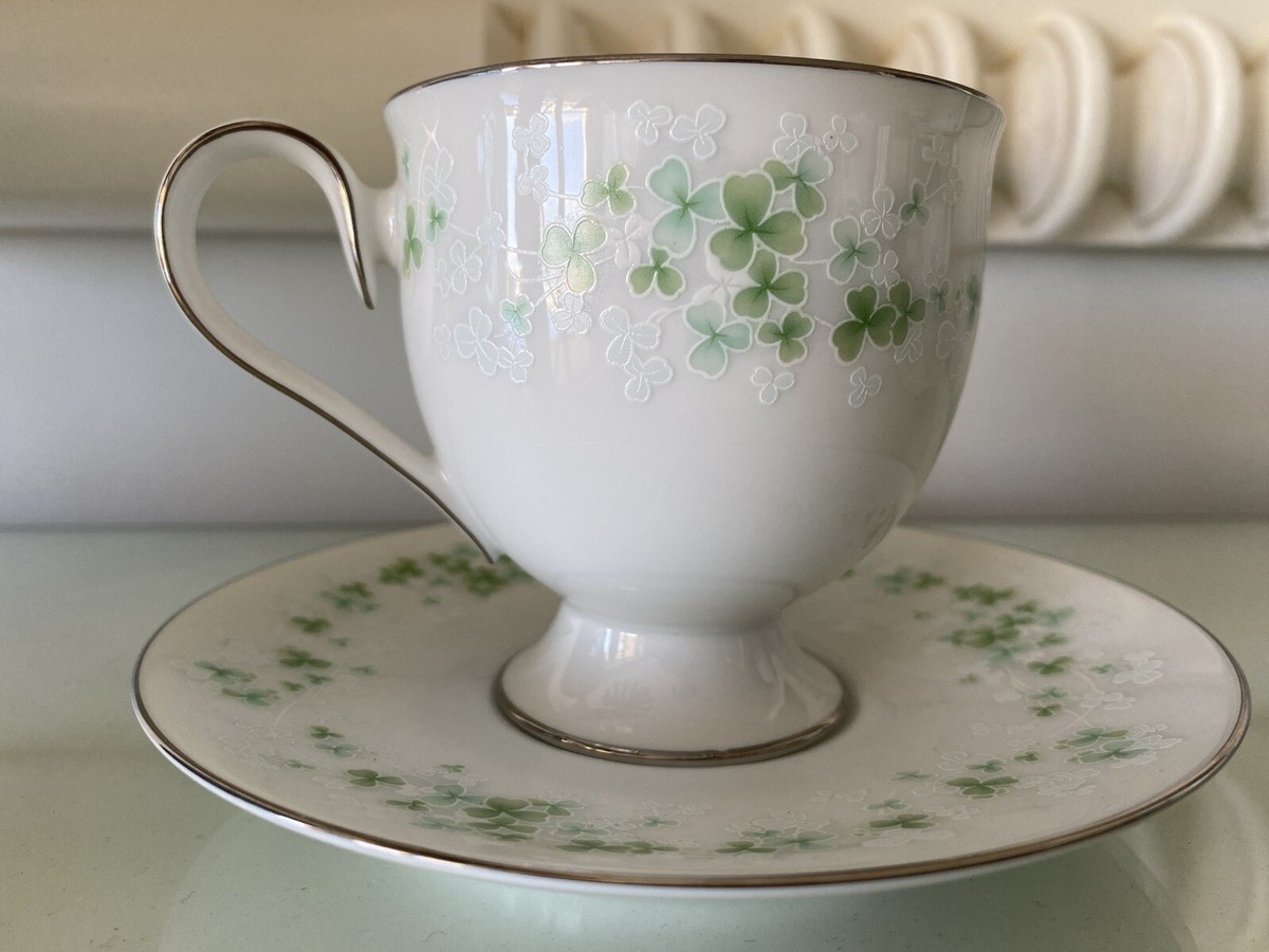 Vintage Noritake Ireland Killarney 3 Bone China Pedestal Cups With