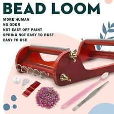 Wood Beading Loom Kits Jewelry Making for Handmade Pendants Craft Supplies