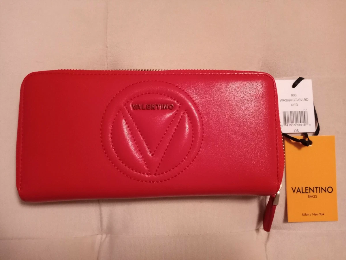 Valentino Vintage Leather Wallet - Red Wallets, Accessories