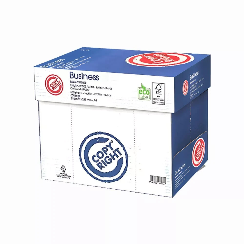 Carta A4 75gr. Copy Right Business Per Stampante 5 risme da 500 fogli