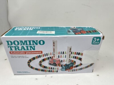 Domino Train Toy Set for Kids Ages 3+ 80 pcs Automatic Placement