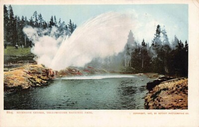 Postcard WY: Riverside Geyser, Yellowstone NP, Wyoming, UDB, Detroit Pub., 1905