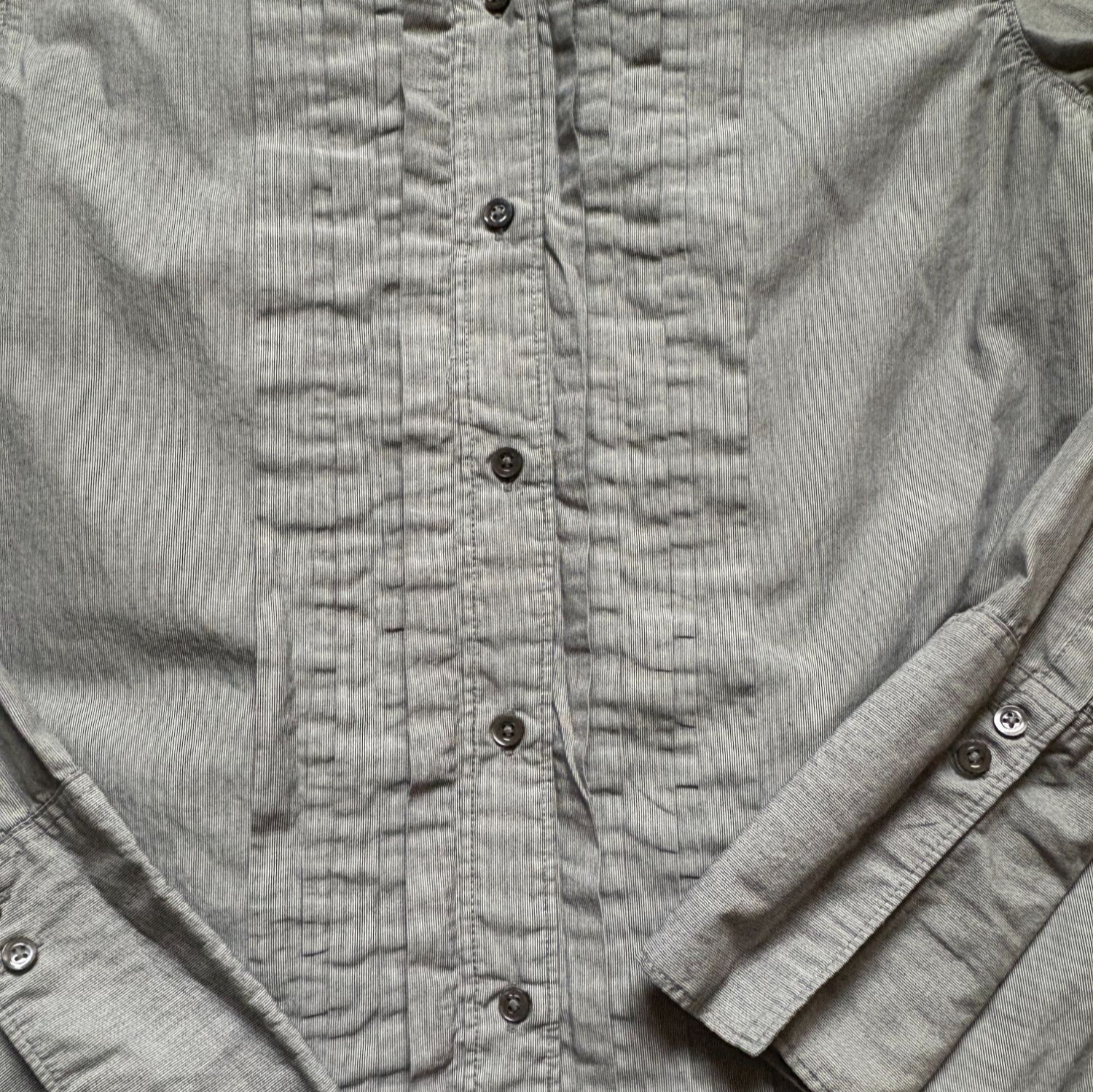 Gap Womens Button Front Pleated, Collared Shirt-G… - image 4