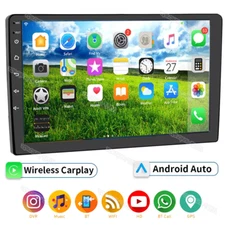 CarPlay 10in SWC Android13 Double 2 Din GPS Navi WiFi BT Car Stereo Radio HD USB
