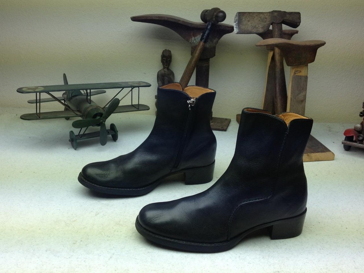 BLACK LEATHER ROCKPORT ZIP UP ANKLE BOOTS 7M | eBay display picture 2