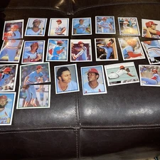 1983 Topps Stickers St. Louis Cardinals Team Group Of 25 No Foil