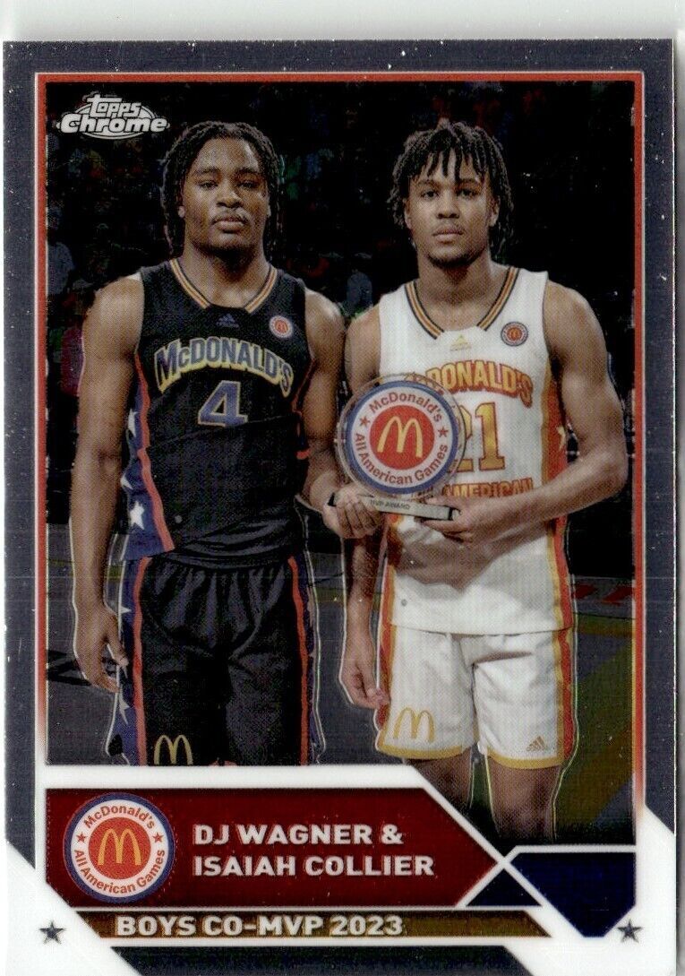 2023-24 TOPPS CHROME MCDONALD'S ALL AMERICAN DJ WAGNER/ISAIAH COLLIER #99