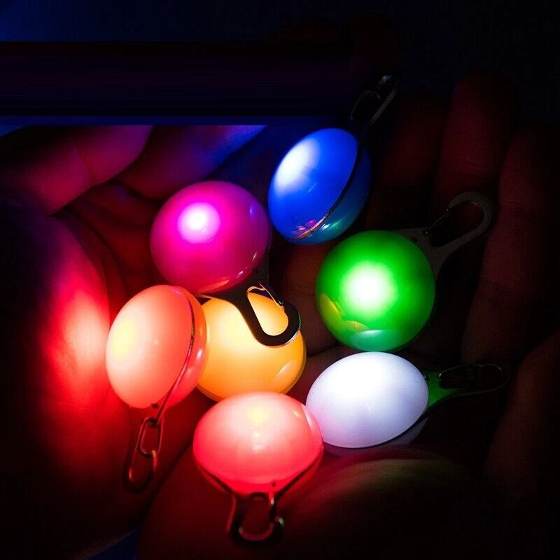 Dog Cat Pet Safety Warning Tag LED Light Night Clip Light Flashing Pendant  UK - Image 4 of 4