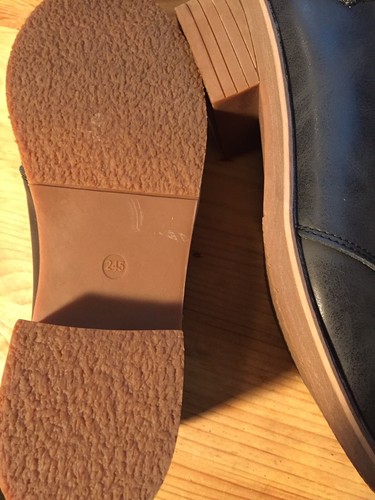 Fashion Women Oxford Shoes Dark Grey Genuine Leather US Size 8 Brand New ! EU 39 - Picture 4 of 7