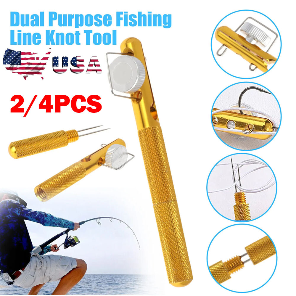 Fishing Quick Knot Tying Tool Fast Nail Knotter Line Cutter Clipper Nipper  Hook