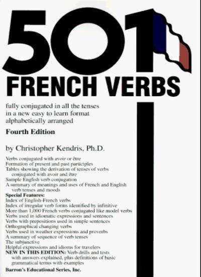 501 French Verbs (Barrons),Christopher Kendris