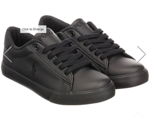 polo black trainers