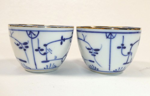 Hüttensteinach Swaine & Co. Indio-Azul flor de paja servicio servicio de té A-9 - Imagen 12 de 23