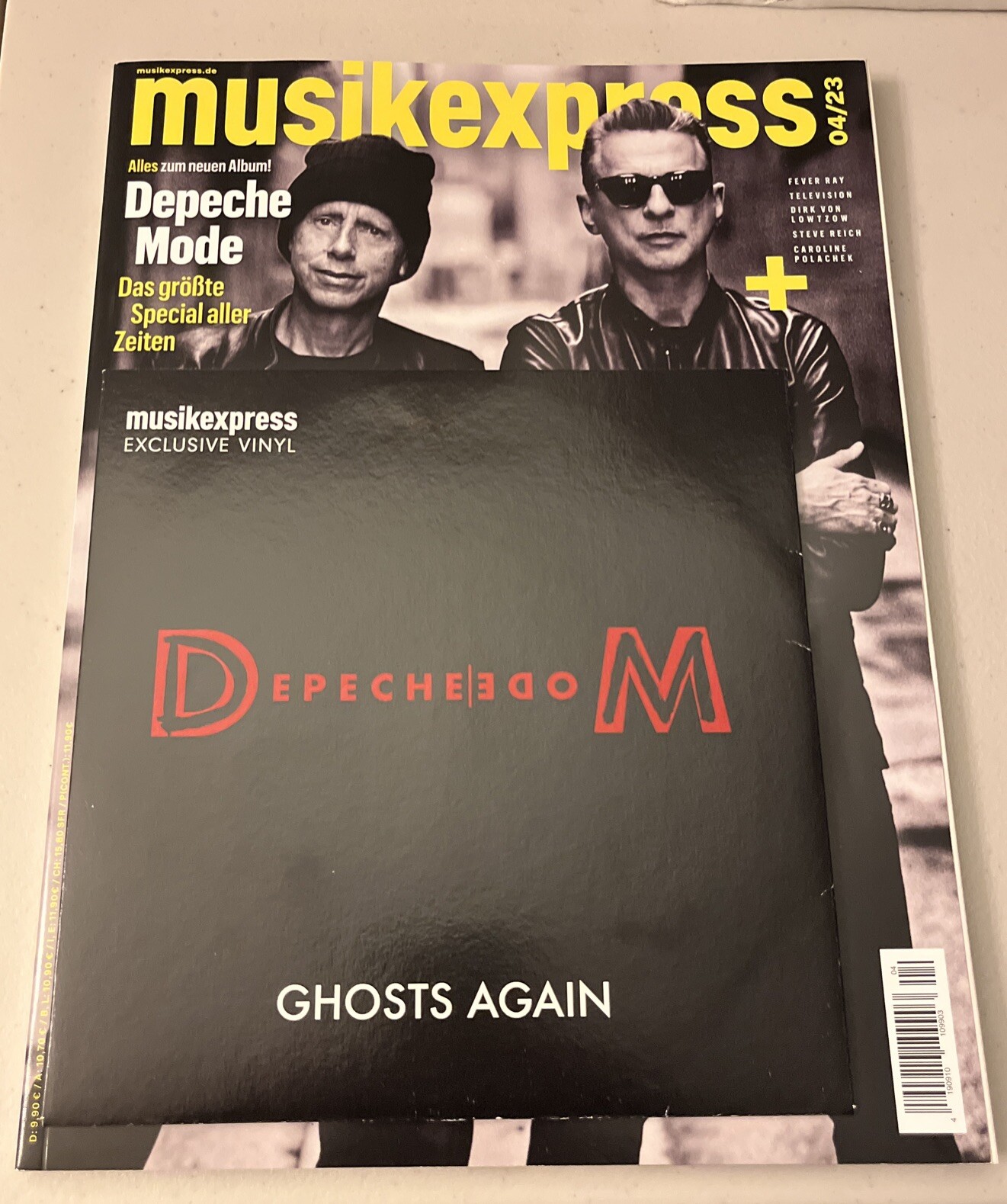 DEPECHE MODE GHOST AGAIN 2023 GERMAN MUSIKEXPRESS MAGAZINE 7” EXCLUSIVE PROMO