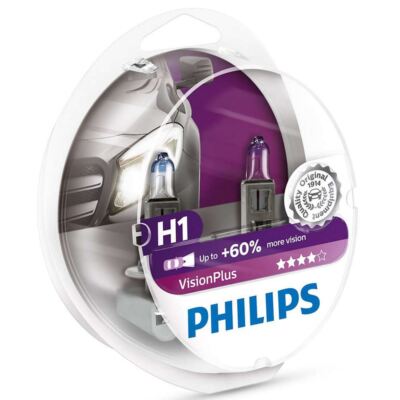 Philips Vision Plus H1 Autoscheinwerferlampe 12258VPS2 (Twin)