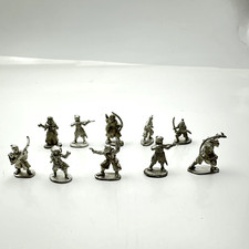 GW Ral Partha Warrior Mixed Lot of 10 Vintage 70s 80s 90s D D Miniature Figures