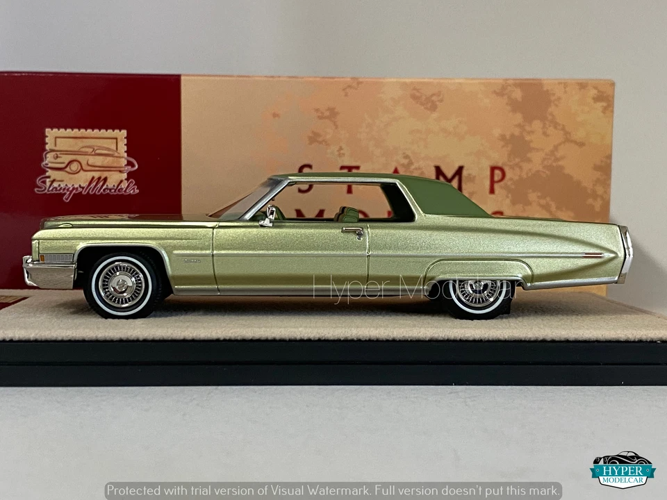 Stamp-Models 1/43 CADILLAC Coupe Deville 1971 Verde Met STM71603 - Imagen 2 de 3