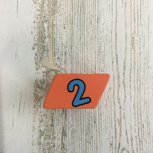 Melissa & Doug Shape Sorting Clock Replacement Piece Number 2 Orange