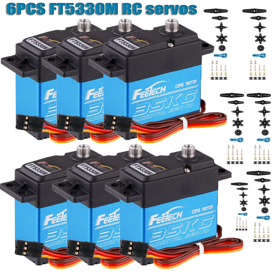 6X 35kg Metal Gear Digital Servo HIGH TORQUE & SPEED RC Car Servo Waterproof USA - Image 2 of 4