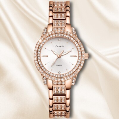 Women\'s Rose Vintage Luxury Dress Analog Stainless Steel Casual Wrist Watch Amazon.com: OLEVS Watch Women Reloj para mujer Ultra Thin  main image 4