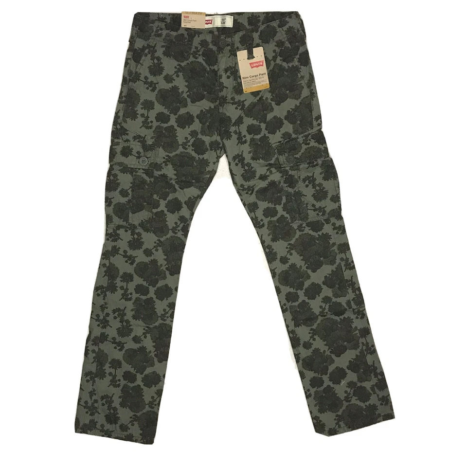 Levis Pants Kids 14 Regular 27X27 Green Flora 511 Slim Cargo Tapered Leg NWT - Image 2 of 4